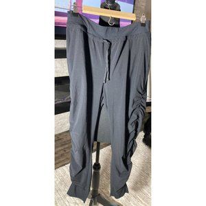 Athleta- Size 12- Attitude Pants- Rouging on the Sides-black - Womens-super cute